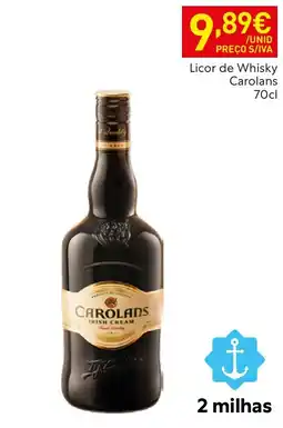 Recheio Licor de Whisky Carolans promoção