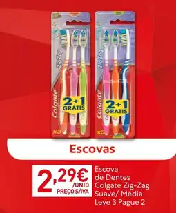 Recheio Escova de Dentes Colgate Zig-Zag promoção