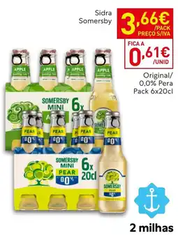 Recheio Sidra Somersby promoção