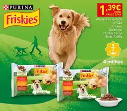 Recheio Alimento Húmido p/Cão Friskies Gelatina/Molho Carne promoção