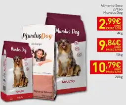 Recheio Alimento Seco p/Cão Mundus Dog promoção