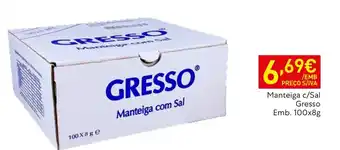 Manteiga com sal gresso