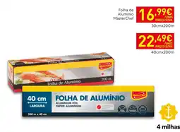 Recheio folha de alumínio masterchef promoção