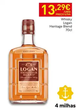 Recheio Whisky Logan Heritage Blend promoção