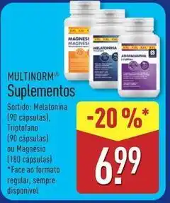 ALDI Suplementos promoção