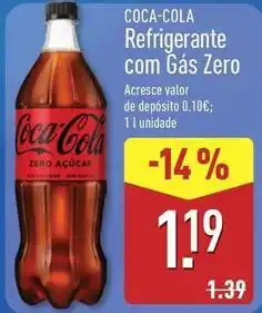 ALDI Valor - refrigerante com gas zero promoção