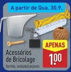 ALDI A+ - acessórios de bricolage promoção