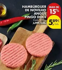Pingo Doce Pingo doce - hambúrguer de novilho promoção