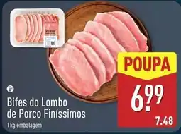 ALDI Bifes do lombo de porco finissimos promoção