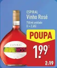 ALDI Vinho rosé promoção