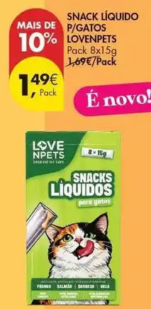 Pingo Doce Snack liquido p/gatos promoção