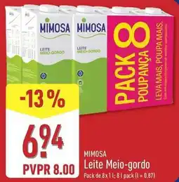 ALDI Mimosa - leite meio gordo promoção