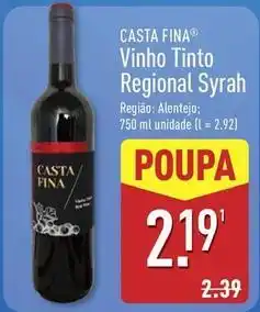 ALDI Alentejo - vinho tinto regional syrah promoção
