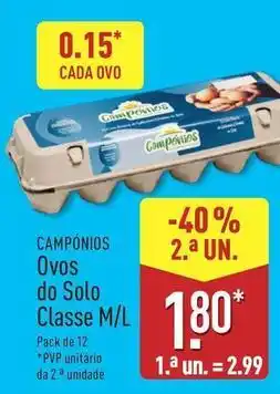 ALDI Campofrio - camponi ovos do solo classe m/l promoção