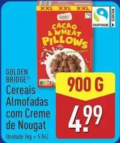 ALDI Xxl - cereais almofadas com creme de nougat promoção