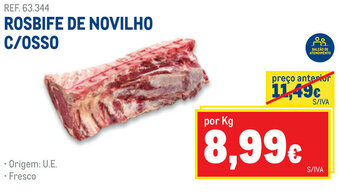 Makro Rosbife de Novilho C/Osso promoção
