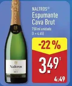 ALDI Espumante cava brut promoção
