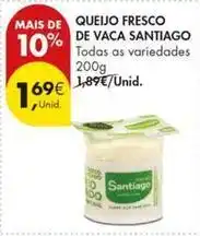 Pingo Doce Santiago - queijo fresco de vaca promoção