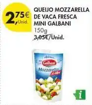 Pingo Doce Galbani - queijo mozzarella de vaca fresca mini promoção