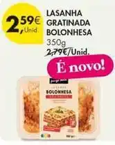 Pingo Doce Lasanha gratinada promoção