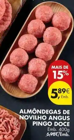 Pingo Doce Pingo doce - almondegas de novilho angus promoção