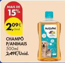 Pingo Doce Activpet - champo p/ animais promoção