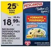 Continente Bom dia Pescanova - bacalhau desfiado pack poupanca promoção
