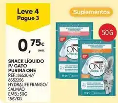 Continente Bom dia Purinaone - snack líquido p/ gato promoção