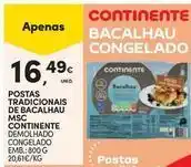 Continente Bom dia Continente - postas tradicionais de bacalhau msc promoção