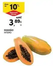 Continente Bom dia Mamão promoção