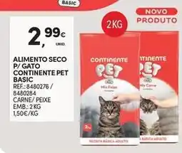 Continente Bom dia Basic - alimento seco p/ gato continente pet promoção
