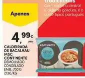 Continente Bom dia Continente - caldeirada de bacalhau msc promoção
