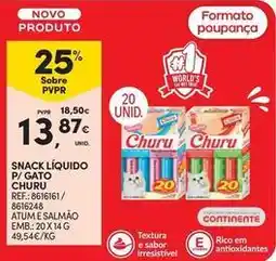 Continente Bom dia Cat - snack liquido p/ gato promoção