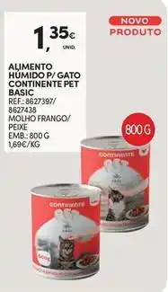 Continente Bom dia Purina - alimento humido p/ gato continente pet basic promoção