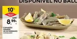 Continente Bom dia Camarão grap 20/30 vannamei congelado promoção