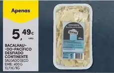 Continente Bom dia Continente - bacalhau-do-pacifico desfiado promoção