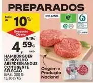 Continente Bom dia Seleção du chef - hambúrguer de novilho aberdeen angus continente selecao promoção