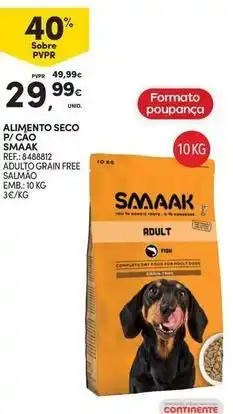 Continente Bom dia Continente - alimento seco p/ cao promoção