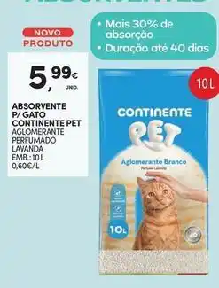 Continente Bom dia Continente - absorvente a/ gato pet promoção