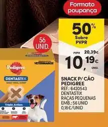 Continente Bom dia Pedigree - snack p/ cao promoção