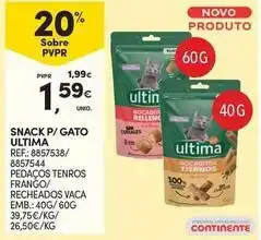 Continente Bom dia Ultima - snack p/ gato promoção