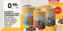 Continente Bom dia Continente - alimento humido p/ gato promoção