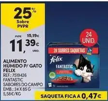 Continente Bom dia Felix - alimento humido p/ gato promoção