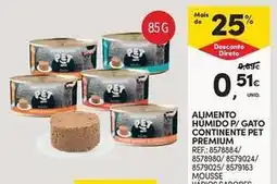 Continente Bom dia Premium - alimento humido p/ gato continente pet promoção