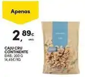 Continente Bom dia Continente - caju cru promoção