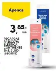 Continente Bom dia Continente - recargas p/ escova eléctrica promoção