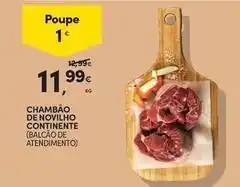 Continente Bom dia Continente - chambao de novilho promoção