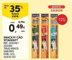 Continente Bom dia Vitakraft - snack p/ cao promoção
