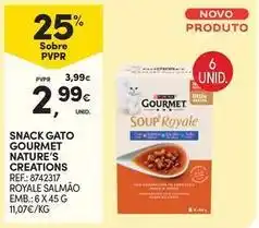 Continente Bom dia Purina - snack gato gourmet nature's creations promoção