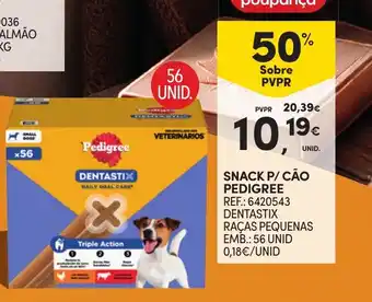 Snack p/ cão pedigree